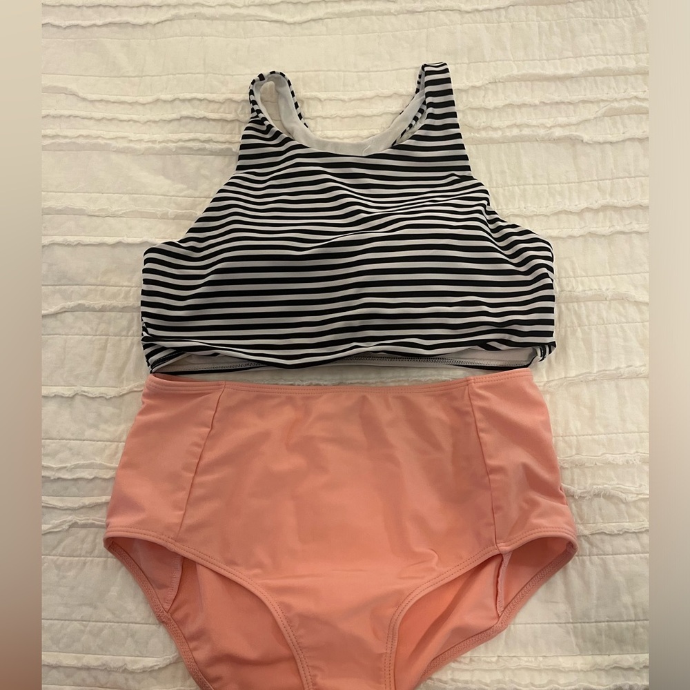 Cupshe Two Piece High Waisted Swim Suit